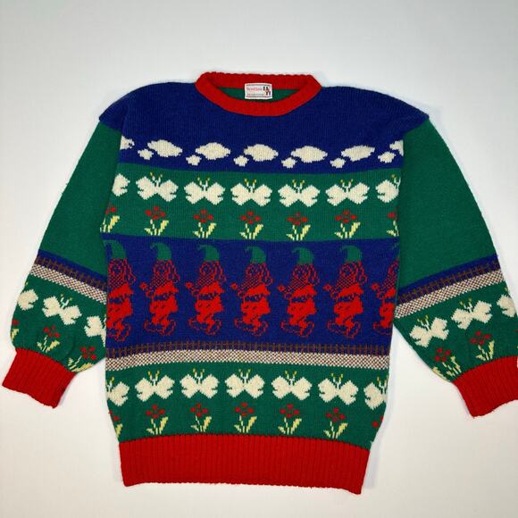 Vintage 1980’s The Irish Scene Wool Ireland Sweater Medium - Picture 1 of 8